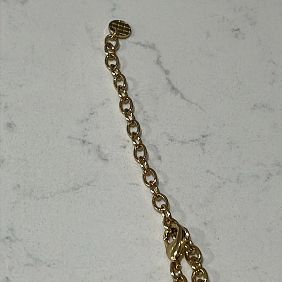 Talbots Adorable Gold and Pink Adjustable Necklace - Picture 5 of 8